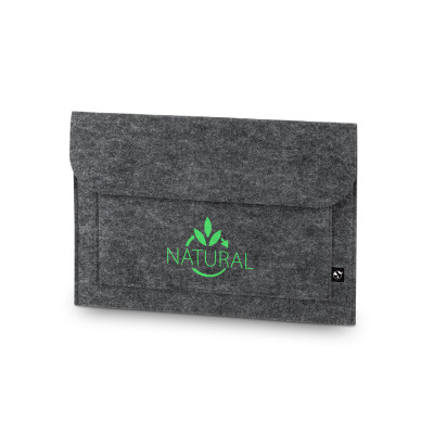 FELPY SLEEVE. Pasta para computador portátil em feltro reciclado (100 rPET)